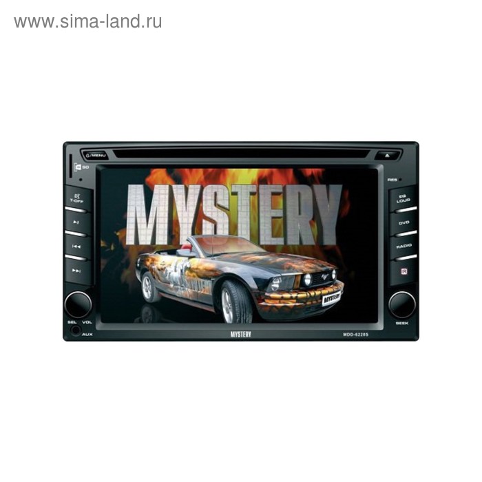 Автомагнитола Mystery 2 DIN MDD-6220S 6.2"сенсор TFT дисп, TV-тюнер,4х50 Вт, DVD/MPEG4 - Фото 1