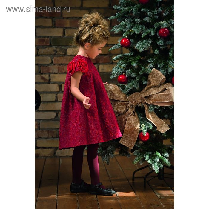 Платье нарядное для девочки. рост 104 см, рост 104 см, цвет красный - Фото 1