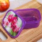 Ланч - бокс прямоугольный «Орхидеи», 500 мл - Фото 2