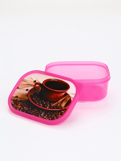 Ланч бокс прямоугольный «Кофе», 500 мл