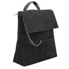 Рюкзак-сумка женский, 1 отдел, 2 наружных кармана, чёрный - Фото 2