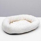 Лежанка меховая "Уют", 50 х 42 х 11 см, молочный - Фото 6