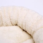 Лежанка меховая "Уют", 50 х 42 х 11 см, молочный - Фото 8
