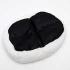 Лежанка меховая "Уют", 50 х 42 х 11 см, молочный - Фото 9