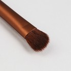 Кисть для макияжа/теней, скруглённая, 9,3см, цвет коричневый - Фото 2
