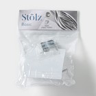 Держатель для туалетной бумаги Stölz «Шарм», с крышкой, хромированный - Фото 4