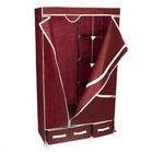 Шкаф для одежды и обуви 95×45×165 см, 3 ящика, цвет бордовый - Фото 2