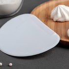 Шпатель кондитерский Доляна, 15×10 см, пластик, белый - Фото 2