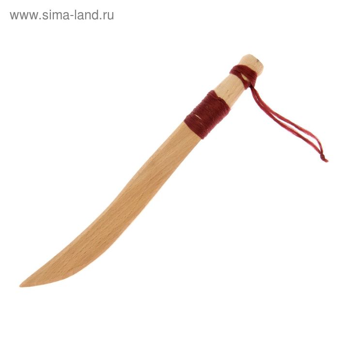 Сувенир деревянный "Нож с точеной ручкой", массив бука - Фото 1