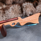 Сувенирное деревянное оружие "Автомат ППШ", 51 см, массив бука - фото 8646896