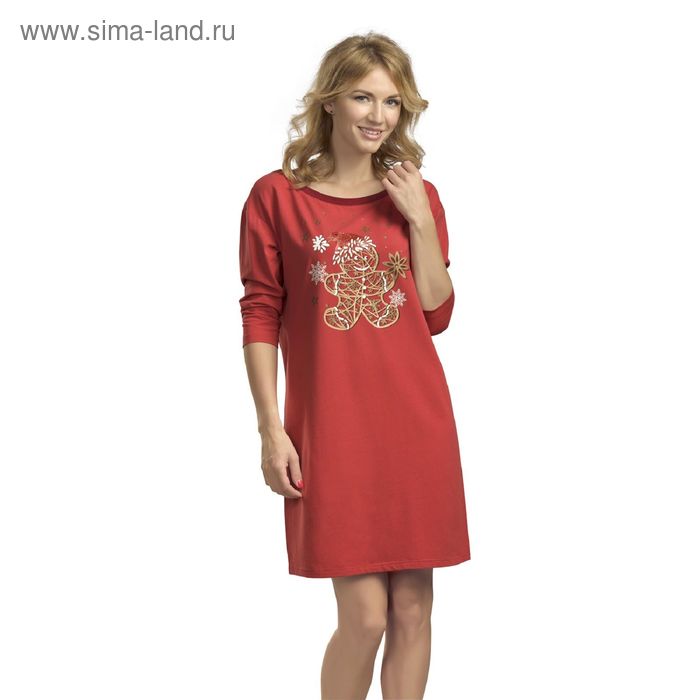 Платье женское, размер 42, цвет коралловый - Фото 1
