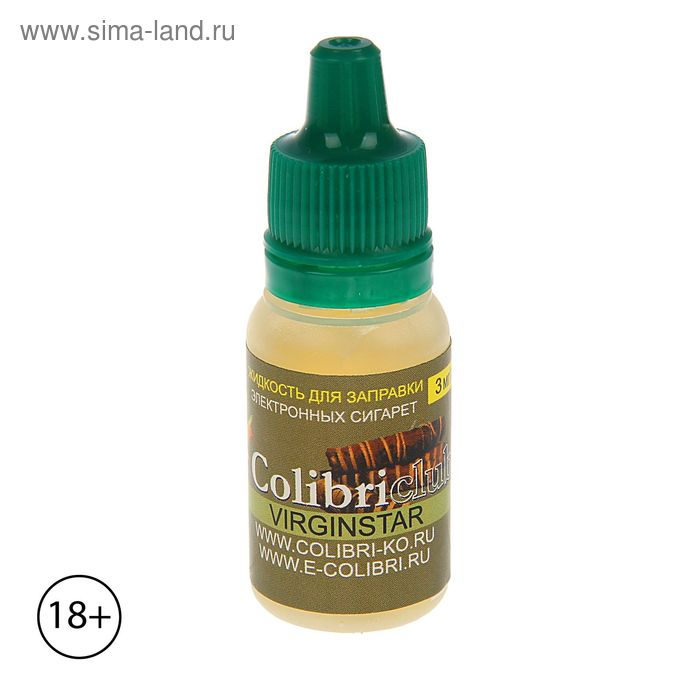 Жидкость для многоразовых ЭИ Colibriclub Standart VIRGINSTAR, 3 мг, 10 мл - Фото 1