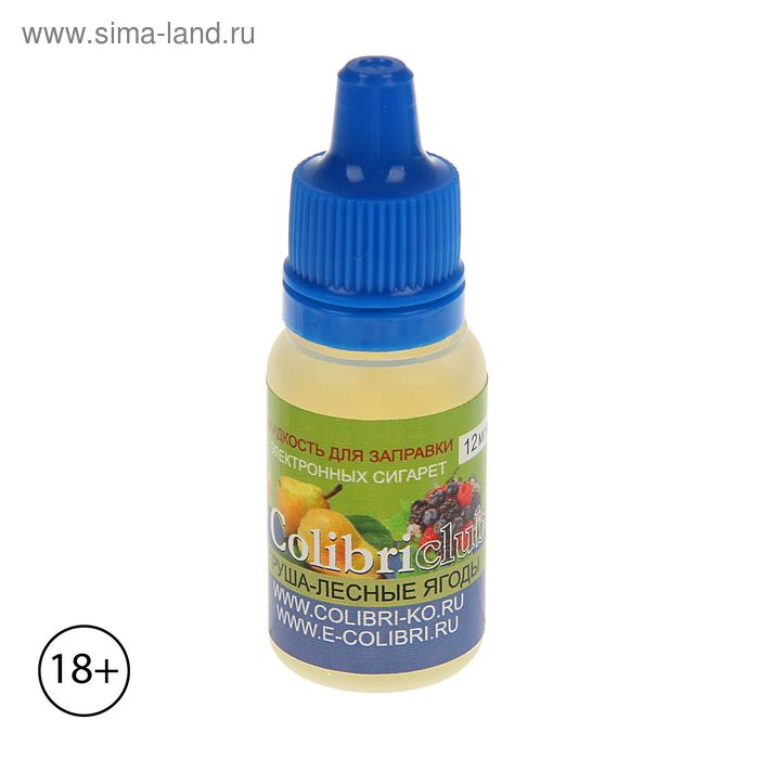 Жидкость для многоразовых ЭИ Colibriclub Standart, груша-лесные ягоды, 12 мг, 10 мл - Фото 1