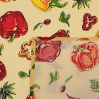 Полотенце вафельное «Перцы», цвет бирюза, размер 45х60 см - Фото 3