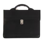 Портфель деловой 350×260×100 мм, текстильный, 2 отделения, «Приморск» чёрный, 1С111 - Фото 1