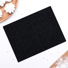 Силиконовый коврик рельефный Доляна «Фигаро», 25×18×0,5 см, цвет чёрный - Фото 1