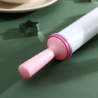 Скалка с ограничителями кондитерская, 35.5×4.5 см, белая - Фото 3