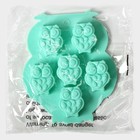 Форма для конфет и шоколада Доляна «Совы», силикон, 12.5×11 см, 6 ячеек (3.3×2.7×1.5 см), МИКС - Фото 7