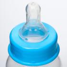 Бутылочка для кормления 3 в 1 «Любимый сыночек», в комплекте ложка и носик-поильник, 150 мл, от 6 мес., голубой - Фото 3