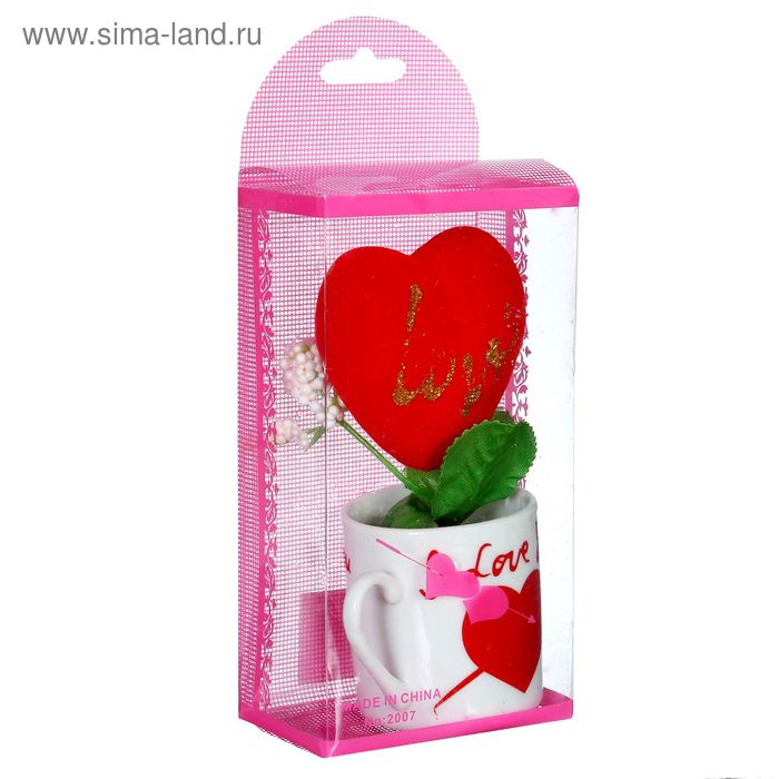 Подарочный набор "Романтика" в набор входят: кружка и сердце, в коробке - Фото 1
