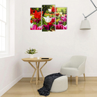 Картина модульная на подрамнике "Солнечные тюльпаны" 2шт-25х50, 1шт-30х60 ;60*80 см - Фото 2