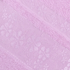 Полотенце махровое DO&CO жаккард 50*90 SUMBUL, цв. светло-розовый - Фото 2
