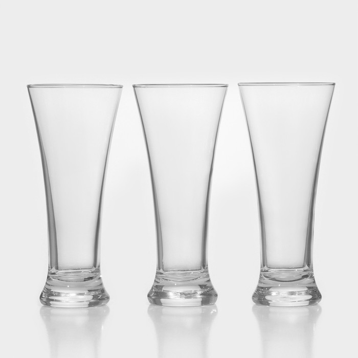 Набор стеклянных стаканов для пива Pub, 320 мл, 3 шт - Фото 1