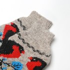 Носки женские шерстяные укороченные «Снегирь на веточке», цвет серый, размер 23 - Фото 6