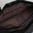 Сумка на молнии, 2 отдела, наружный карман, цвет чёрный - Фото 5