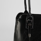 Сумка, 2 отдела на молнии, наружный карман, цвет чёрный - Фото 4