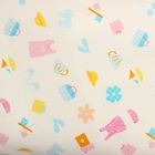 Одеяло-плед, размер 100*100 см, цвет бежевый, принт МИКС К017-15 - Фото 4