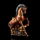 Статуэтка "Конь на дыбах", цвет бронзовый, покрытие лак, гипс, 34х18х36 см, микс - Фото 3