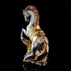 Статуэтка "Конь на дыбах", серебристый цвет, гипс, 35х17х37 см, микс - Фото 2