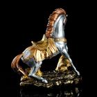 Статуэтка "Конь на дыбах", серебристый цвет, гипс, 35х17х37 см, микс - Фото 3