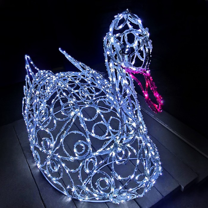 Светодиодная фигура «Лебедь», 60 × 60 × 30 см, 20 Вт, 220 В - Фото 1
