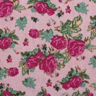 Ткань для пэчворка "Викторианские розы", 50х55см, 146±5г/кв.м, ВР-19, цвет розовый - Фото 2
