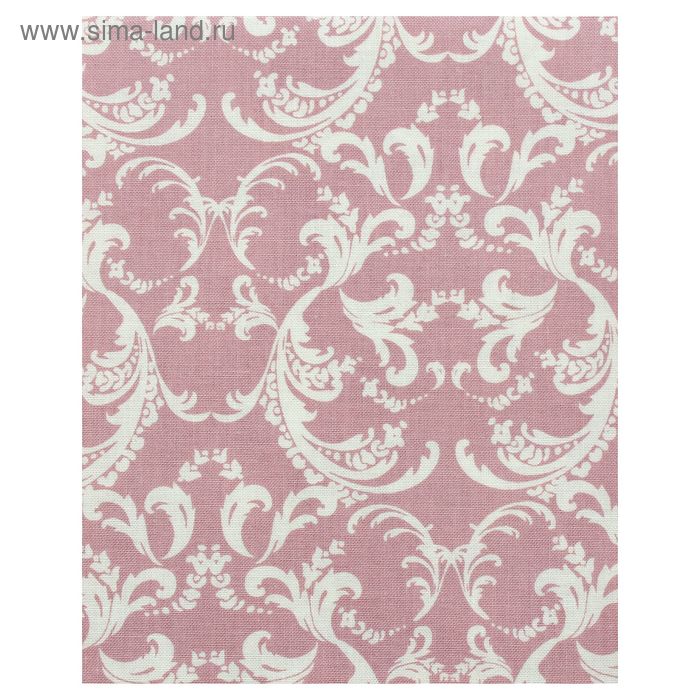Ткань для пэчворка "Викторианские розы", 50х55см, 146±5г/кв.м, ВР-21, цвет розовый - Фото 1