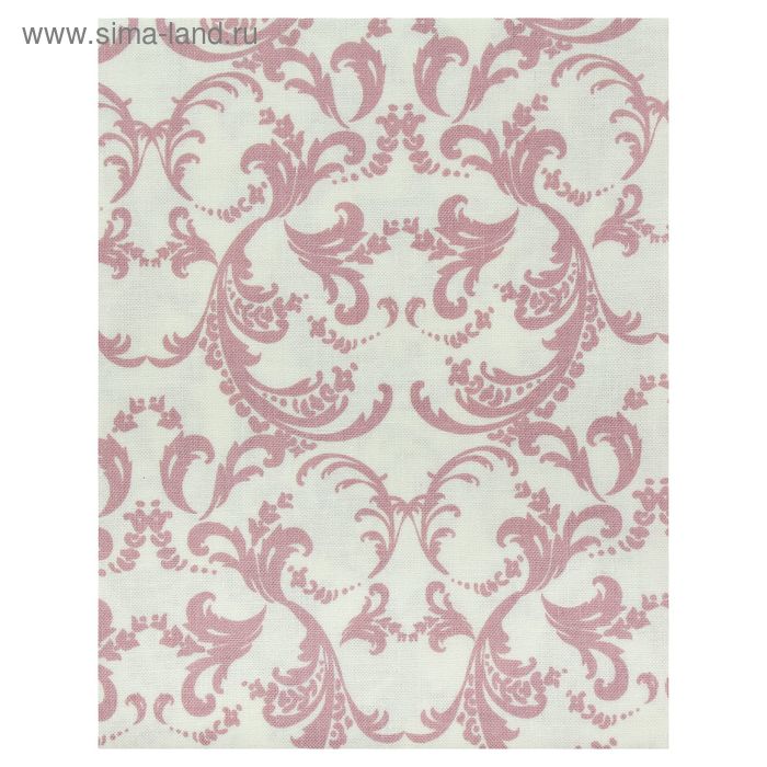 Ткань для пэчворка "Викторианские розы", 50х55см, 146±5г/кв.м, ВР-22, цвет розовый - Фото 1
