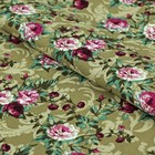 Ткань для пэчворка "Викторианские розы", 50х55см, 146±5г/кв.м, ВР-30, цвет зелёный - Фото 1