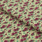 Ткань для пэчворка "Викторианские розы", 50х55см, 146±5г/кв.м, ВР-32, цвет зелёный - Фото 1