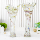 Ваза "Серпантин" цветные разводы, большая 20х45 см - Фото 2