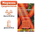 Семена Морковь  "Красный великан", 300 шт. (комплект 2 шт) - фото 30029012