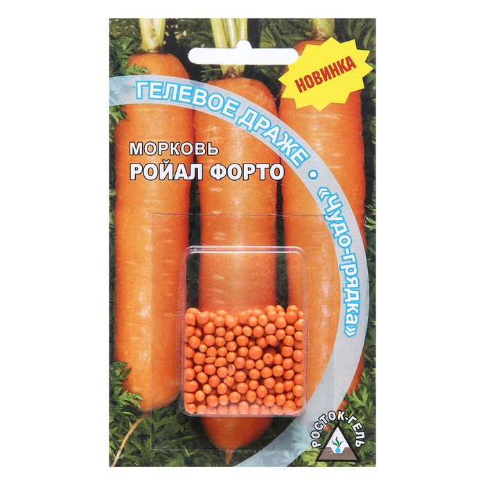 Семена Морковь  "РОЙАЛ ФОРТО" гелевое драже, 300 шт - Фото 1