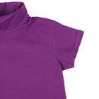 Водолазка женская с короткими рукавами, цвет, цвет фиолетовый, размер 48 - Фото 3