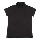 Водолазка женская с короткими рукавами, цвет чёрный, размер 50 - Фото 1