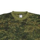 Футболка мужская камуфляж, цвет зелёный, размер 56 - Фото 2