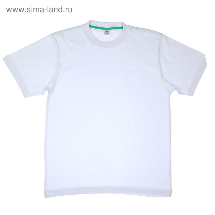 Футболка мужская, цвет белый, размер 52 - Фото 1