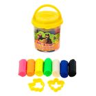 Набор теста для лепки "Маша и Медведь": 7 цветов, 155 г + 2 формочки, МИКС - Фото 3