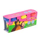 Набор теста для лепки "Маша и Медведь", 3 цвета по 50 г + формочки - Фото 1