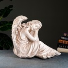 Фигура "Ангел девушка сидя" большая, состаренный 28х45х40см - Фото 2